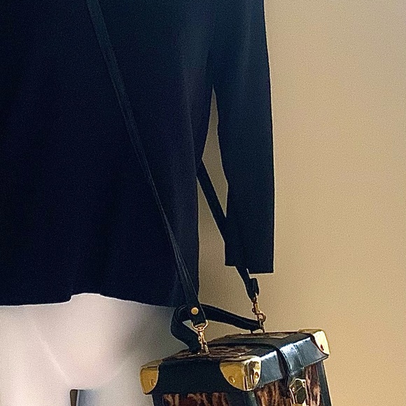 Leopard Print & Leather with Copper Colour Accent Purse - Picture 3 of 10